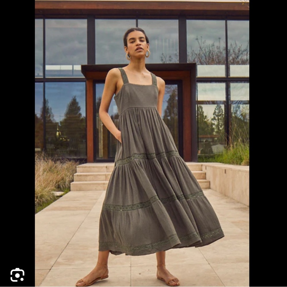Hunter Bell Daniela Dress | Palm Leaf - Picture 5 of 13